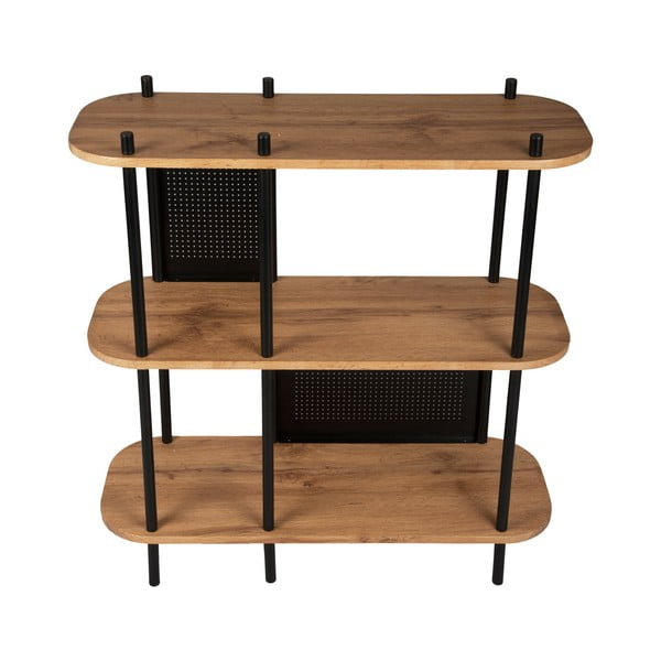 Sole fekete acél polcos állvány, 80 x 83,5 cm - Leitmotiv-image-4