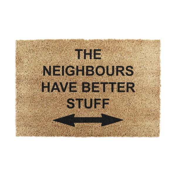 Kókuszrost lábtörlő 40x60 cm Neighbours Have Better Stuff – Artsy Doormats