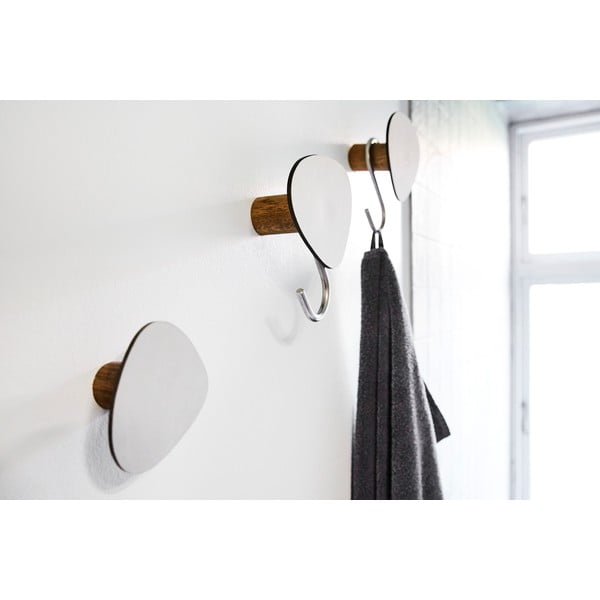 Világosszürke fali acél akasztó Dot S Nupo – LIND DNA-image-1