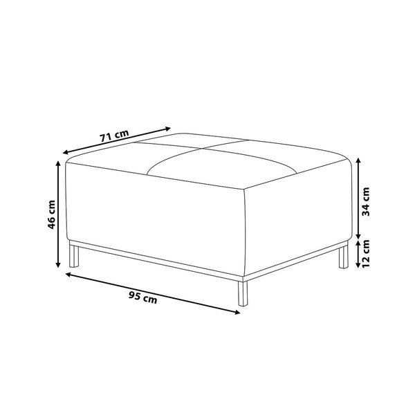 Rachel világos szürke ülőke, 71 x 95 cm - Monobeli-image-1