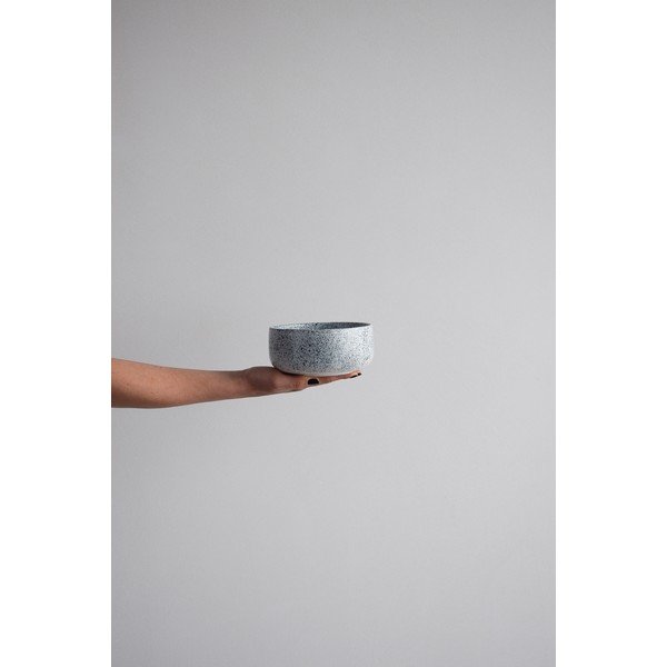 Mess fekete-fehér agyagkerámia tál ø 15 cm - ÅOOMI-image-2