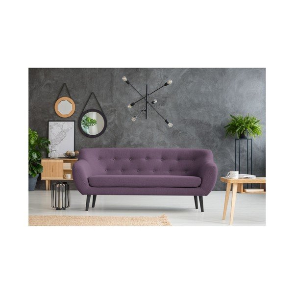 Piemont háromszemélyes lila kanapé - Mazzini Sofas-image-4