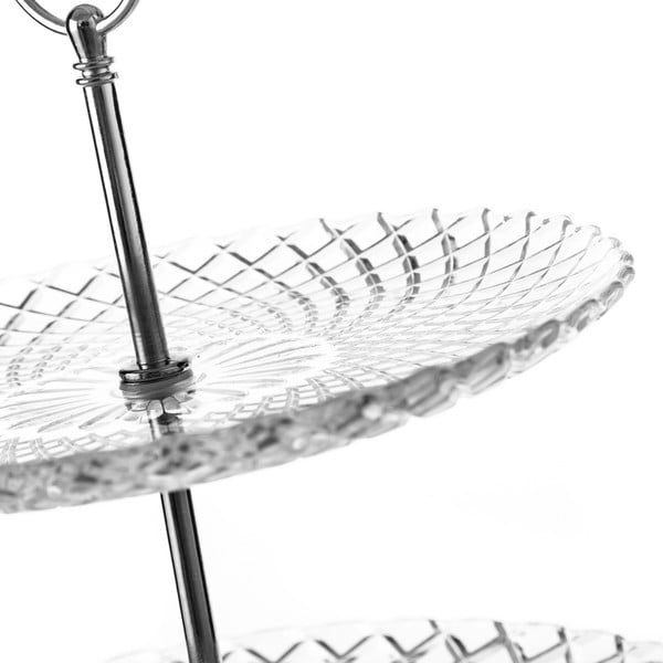 Üveg emeletes kínálótálca Harlequin – Casa Selección-image-2