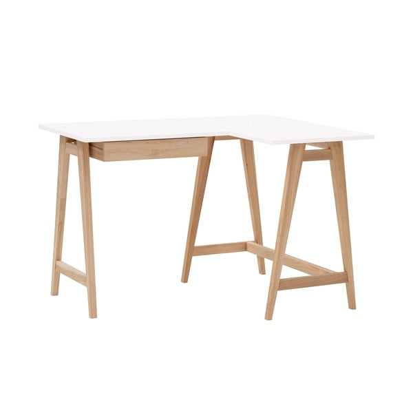 Íróasztal fehér asztallappal 85x115 cm Luka – Ragaba