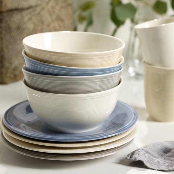 12 db-os fehér porcelán készlet reggelihez - Like by Villeroy & Boch Group-image-1