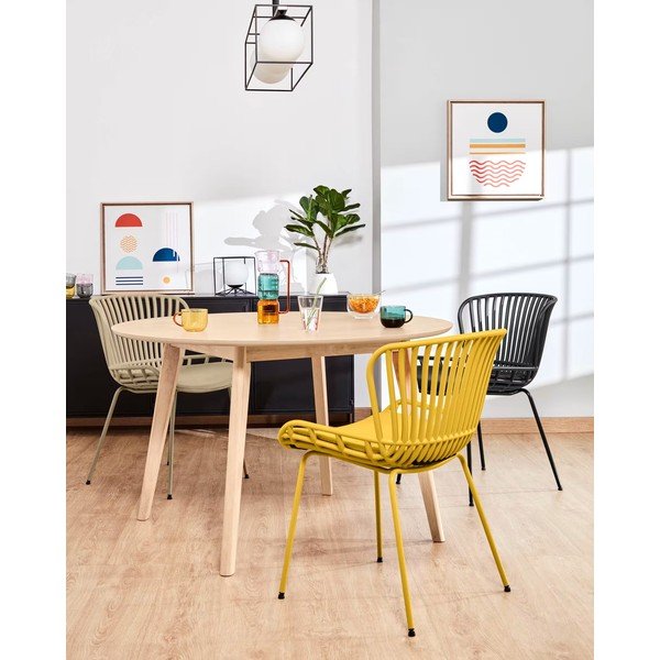 Surpik bézs acélszerkezetes kerti szék - Kave Home-image-4