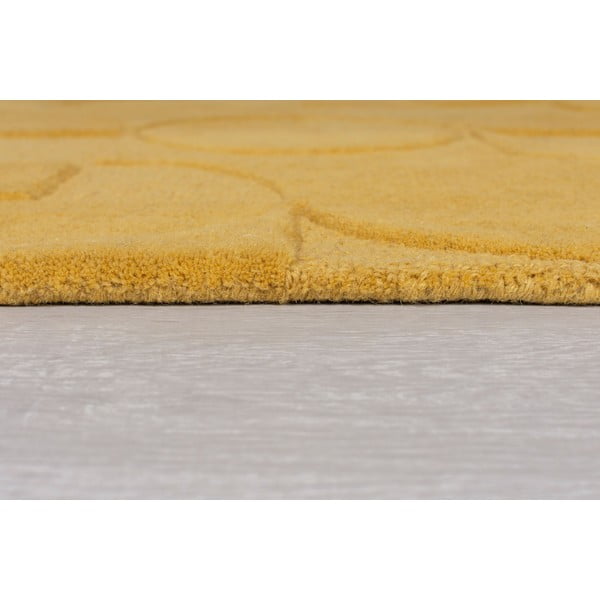 Gigi sárga gyapjú szőnyeg, 200 x 290 cm - Flair Rugs-image-4