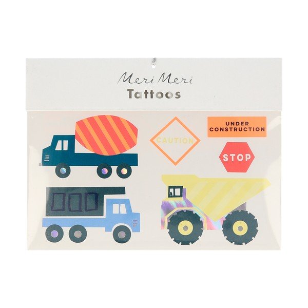 Gyerek tetoválás Construction – Meri Meri