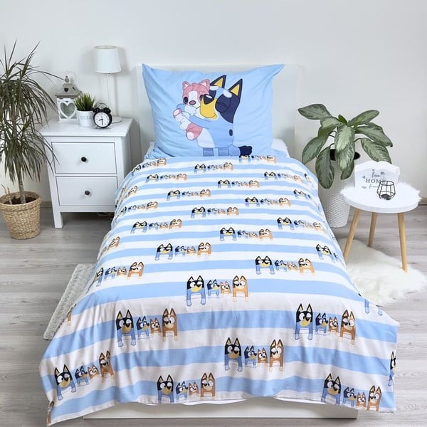 Egyszemélyes pamut gyerek ágyneműhuzat 140x200 cm Bluey – Jerry Fabrics-image-2
