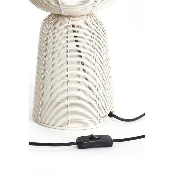 Krémszínű asztali lámpa (magasság 42 cm) Aboso – Light & Living-image-4