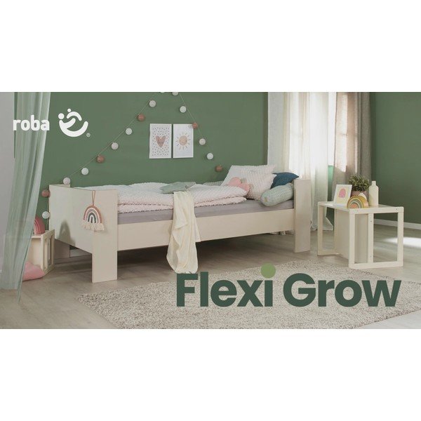 Bézs emeletes gyerekágy ágyrács nélkül 90x200 cm Double – Roba-image-4