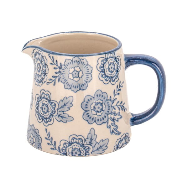Kék-bézs agyagkerámia tejkiöntő 200 ml Blue Willow – Sass & Belle