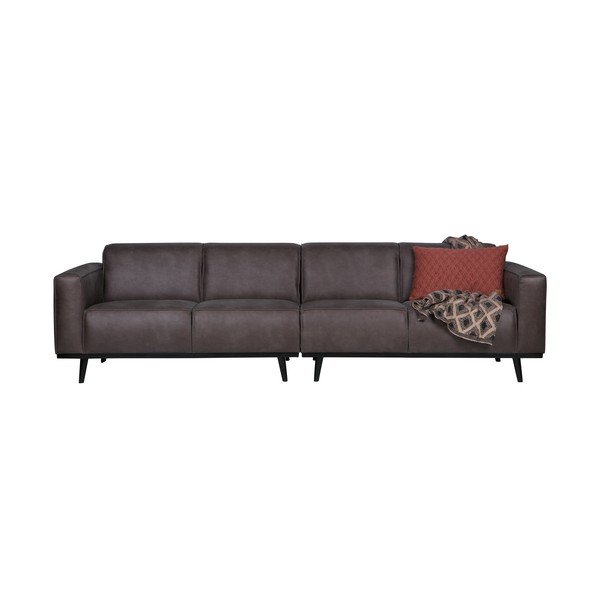 Statement szürke műbőr kanapé, hosszúság 280 cm - BePureHome-image-2