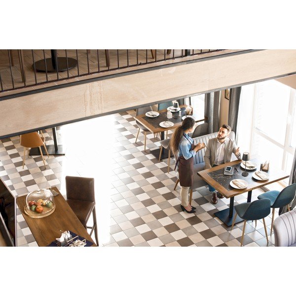 Fekete LED dimmelhető asztali lámpa fém búrával (magasság 34 cm) Cosenza 2.0 – Fischer & Honsel-image-1