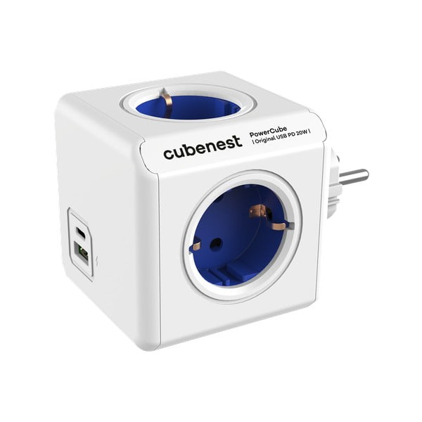 Elosztó PowerCube Original USB Schuko – Cubenest