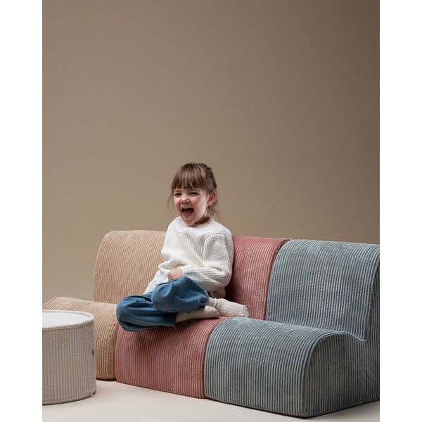 Világosbarna kordbársony gyerek fotel Cloud – Wigiwama-image-2