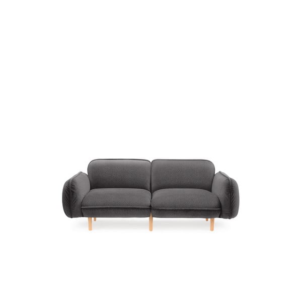 Sötétszürke buklé kanapé 188 cm Bean – EMKO