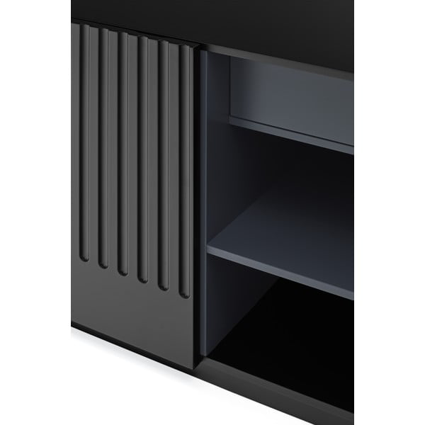 Doric fekete tálalószekrény, szélesség 150 cm - Teulat-image-1