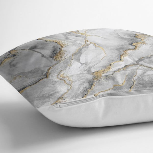 Marble With Hint Of Gold párnahuzat, 45 x 45 cm - Minimalist Cushion Covers-image-2