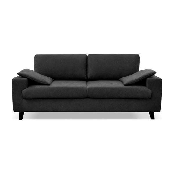 Munich fekete 3 személyes kanapé - Cosmopolitan design