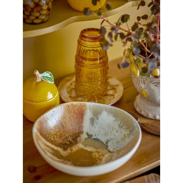 Krémszínű kőedény tálka szett 4 db-os 625 ml Lacey – Bloomingville-image-1