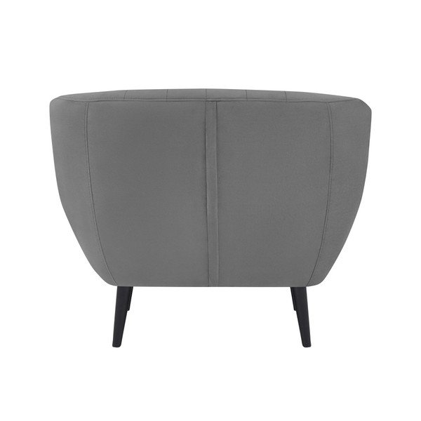 Toscane szürke fotel fekete lábakkal - Mazzini Sofas-image-3