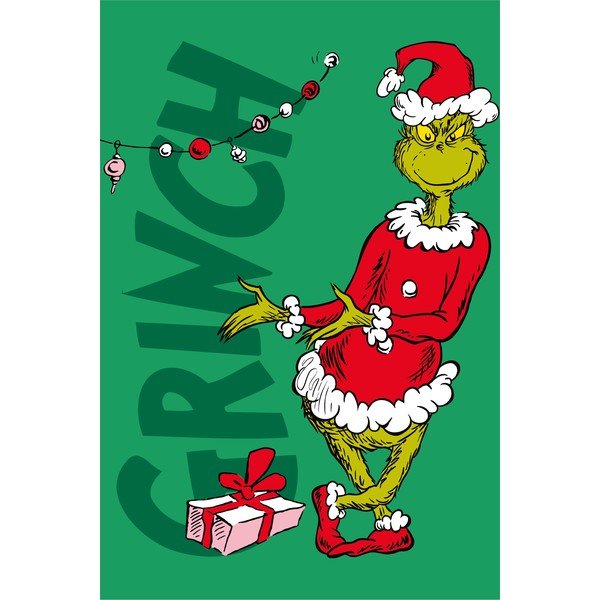 Zöld mikroflanel gyerek takaró 100x150 cm Grinch – Jerry Fabrics