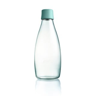 Türkiz üvegpalack élettartam garanciával, 800 ml - ReTap