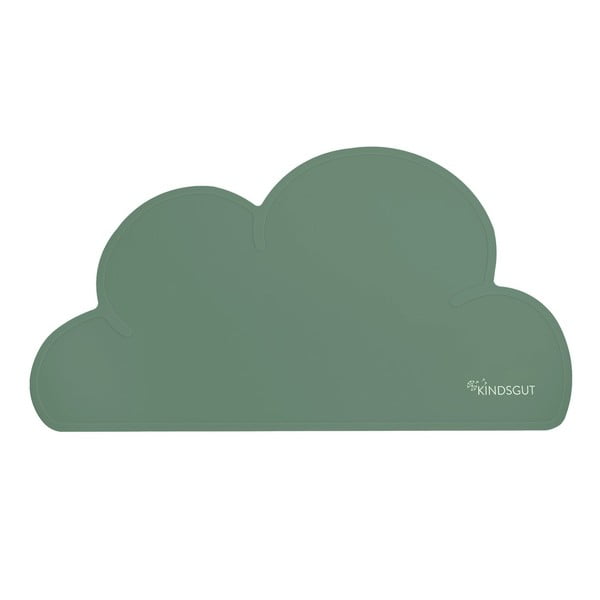 Cloud zöld szilikon tányéralátét, 49 x 27 cm - Kindsgut