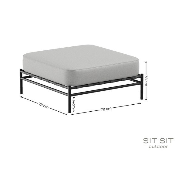 Világosszürke kerti lábtartó Dandy – Sit Sit-image-4