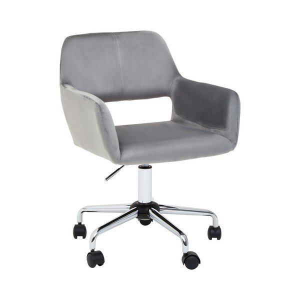 Szürke kárpitozott irodai szék Brent – Premier Housewares