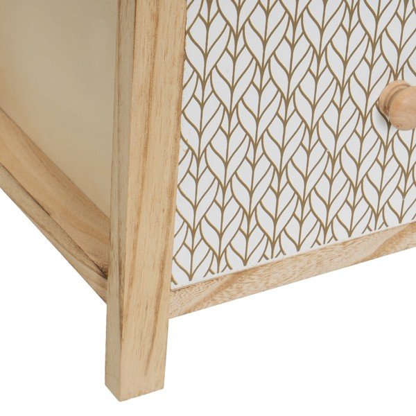 Natúr színű paulownia magas komód 34x78 cm – Casa Selección-image-4