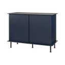 Sötétkék komód kábellyukkal 120x88x50 cm Suumo – noo.ma
