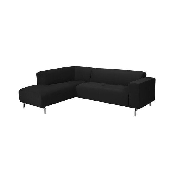 Orion fekete bal oldali sarokkanapé - Windsor & Co Sofas-image-1