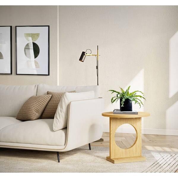 Bau tárolóasztal tölgyfa dekorral - Woodman-image-1