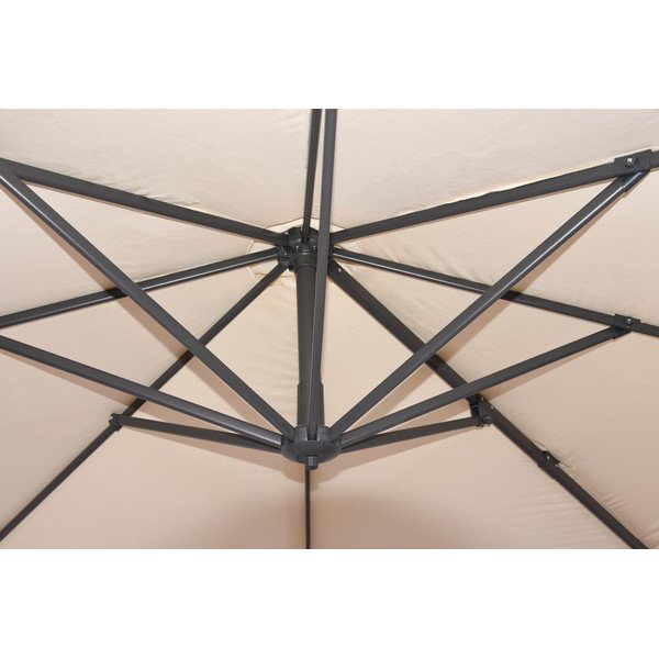 Krémszínű napernyő 300x300 cm Deluxe – Garden Pleasure-image-2