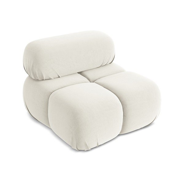 Fehér bársony kanapé modul Lokua – Makamii-image-2