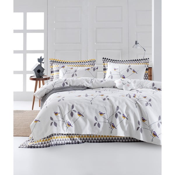 Pavlina White ágytakaró és párnahuzat, 160 x 235 cm - EnLora Home