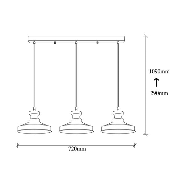 Fekete függőlámpa fém búrával Berceste – Opviq lights-image-4