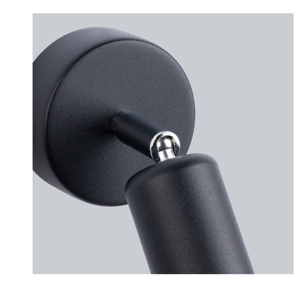 Fekete fali lámpa ø 6 cm Brando – Sollux-image-3