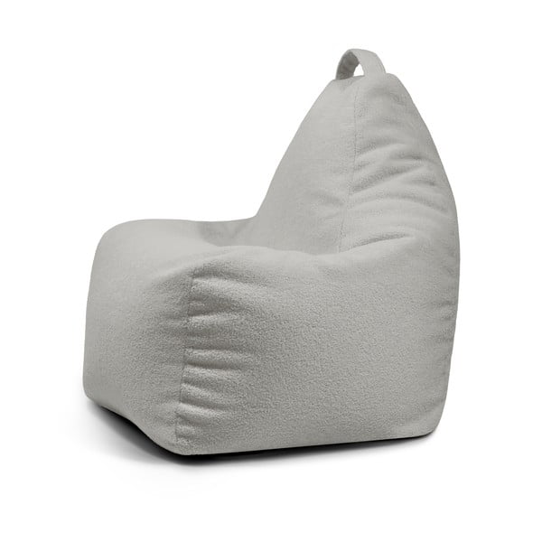 Világosszürke buklé babzsákfotel Play Amuse – SLOWDOWN