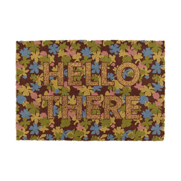 Kókuszrost lábtörlő 40x60 cm Hello There – Artsy Doormats