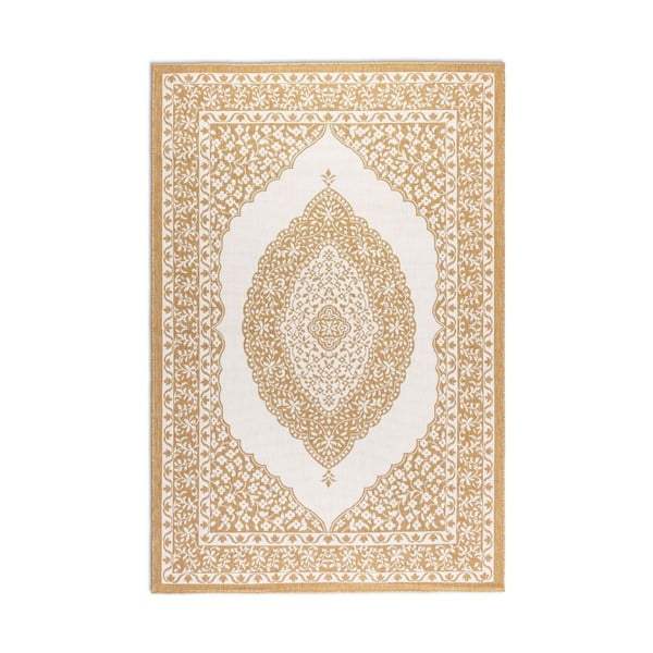 Okkersárga-krémszínű kültéri szőnyeg 160x230 cm Gemini – Elle Decoration