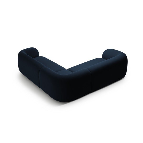 Kék bársony sarokkanapé Kate – Micadoni -image-2