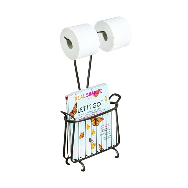 Axis brontszínű fém WC-papír tartó, magasság 61 cm - iDesign-image-3