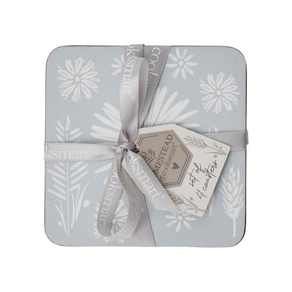 Világoskék parafa poháralátét szett 4 db-os Homestead – Cooksmart ®-image-1