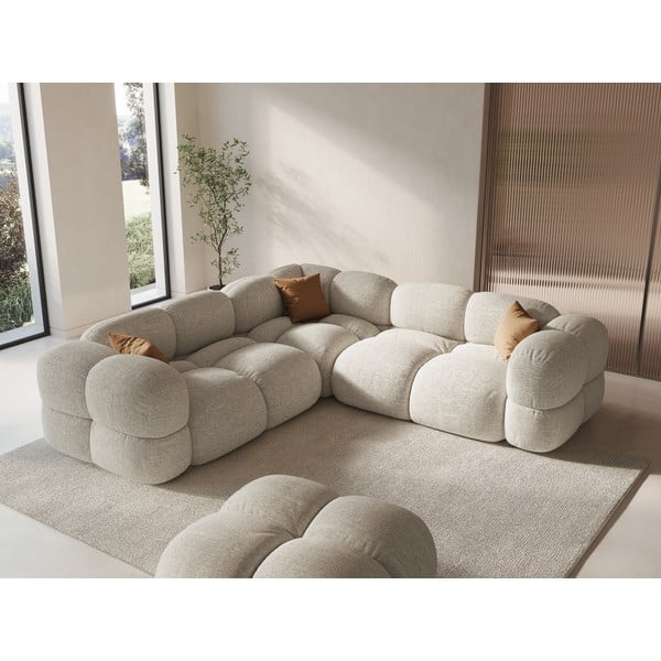 Bézs sarokkanapé Loretto – Cosmopolitan Design-image-1