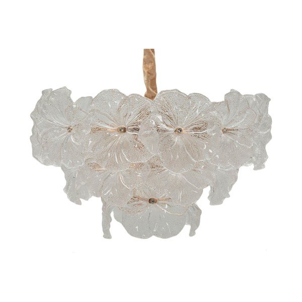 Aranyszínű fém függőlámpa üveg búrával ø 47 cm Ibiscus – Mauro Ferretti-image-2