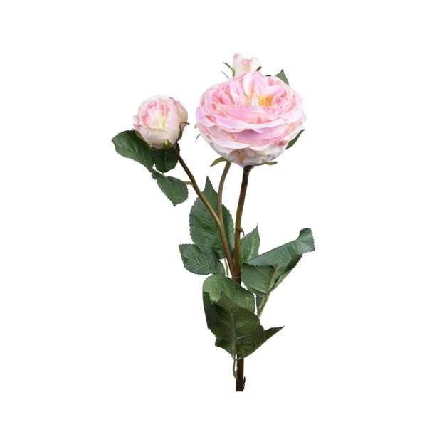 Művirág, világos rózsaszín rózsa - Ego Dekor