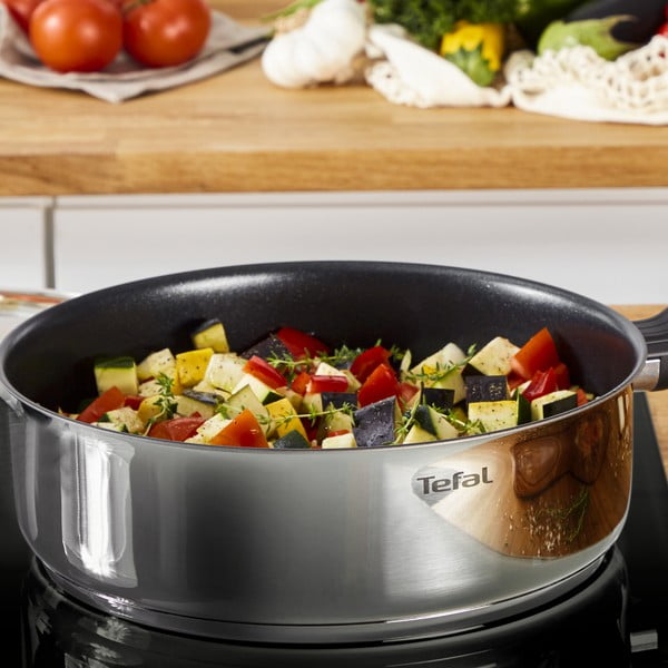 Rozsdamentes acél serpenyő fedővel ø 24 cm Cook Eat – Tefal-image-2